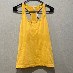 Lululemon Swiftly Tech Racerback Size 10 Run Sweat Repeat Honey Sweat Life Yoga